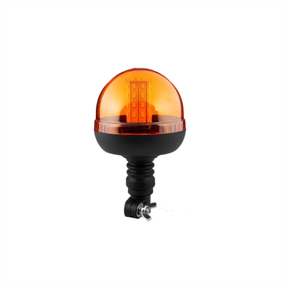 Lampada rotante a LED tonda, ad asta flex, 12/24V Movit