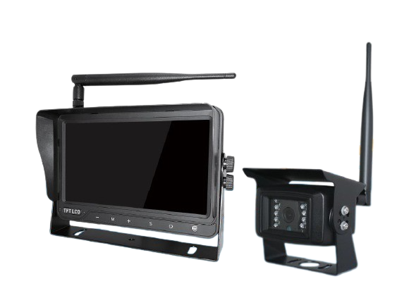 Kit monitor 7"+ telecamera posteriore -sd-split-wireless