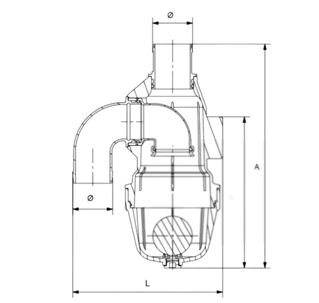 Valvola a sifone D.60