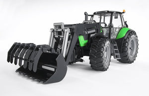 Trattore Deutz agrotron x720 con benna - Bruder