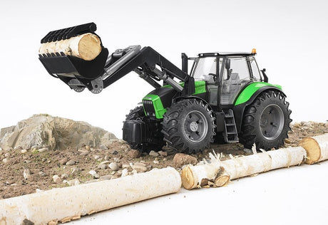 Trattore Deutz agrotron x720 con benna - Bruder