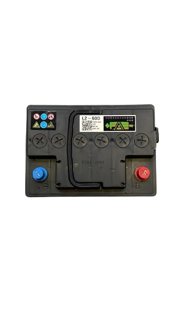 Batteria 12V/60 ah + DX - 60 AH, Polarità: SX