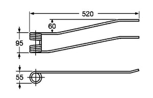 Dente per giroandanatore t.acma DX