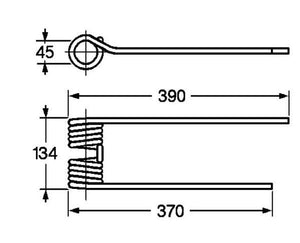 Molla girello krone f.9,5 SX