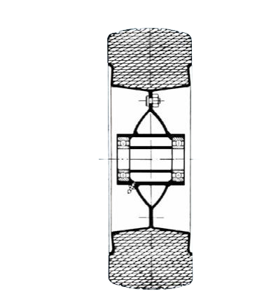 Ruota semipiena 285x90