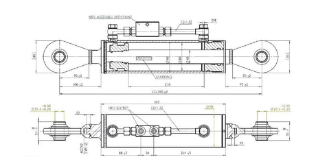 Terzo punto idraulico 80x40x210 sn26 - mk