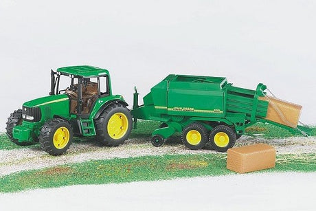 Rimorchio pressaballe John Deere