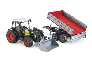 Claas nectis 267 f con benna e rimorchio Bruder