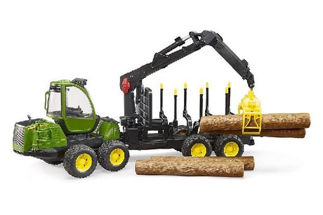 John Deere 1210e forwarder trasporto 4 tronchi c/braccio meccanico Bruder - 02133 Bruder