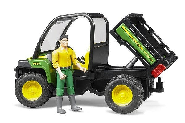John Deere gator 855d con figura Bruder