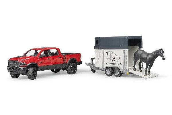 Ram 2500 power wagon con rimorchio e 1 cavallo Bruder