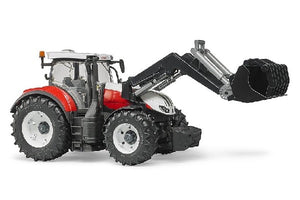 Trattore steyr 6300 terrus cvt con benna Bruder