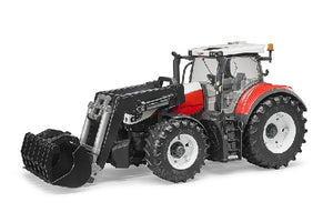 Trattore steyr 6300 terrus cvt con benna Bruder