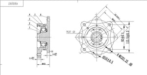 Cuscinetto 4 fori t. Maschio mini
