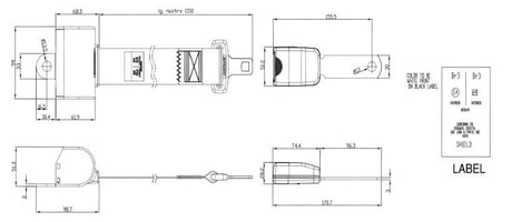 Cintura di sicurezza con arrotolatore