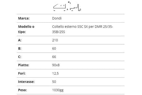 Zappetta scavafossi dondi est.210-60 SX