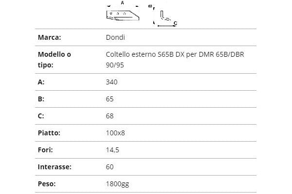 Zappetta scavafossi dondi 340-65-68 DX