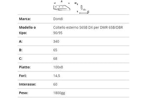 Zappetta scavafossi dondi 340-65-68 DX