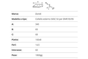 Zappetta scavafossi dondi 340-65-68 SX