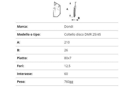 Zappetta scavafossi dondi 210