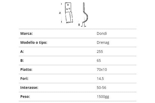 Zappetta scavafossi dondi 255