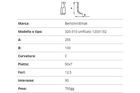 Zappetta bertolini 320-310unif