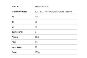 Zappetta bertolini 309/312 motocoltivatore
