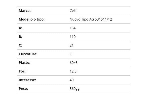 Zappetta celli nuovo tipo ag 531511/12