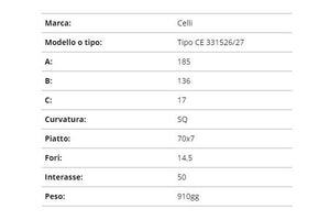 Zappetta celli tipo CE 331526/27 (squadrata)