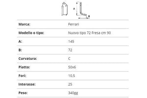 Zappetta ferrari nuovo tipo 72 fresa cm 90