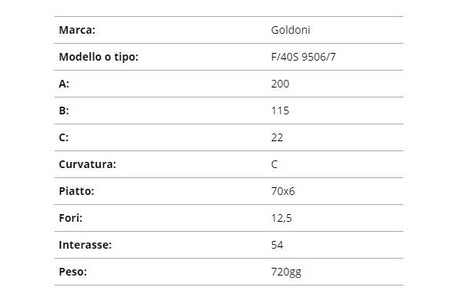 Zappetta goldoni f/40sv 9506/7