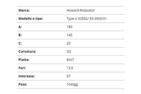 Zappetta howard type u63592/93-3900/01