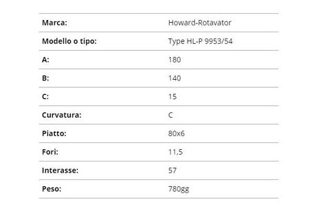 Zappetta howard type hl-p 9953/54