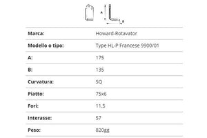 Zappetta howard type hl-p francese 9900/01