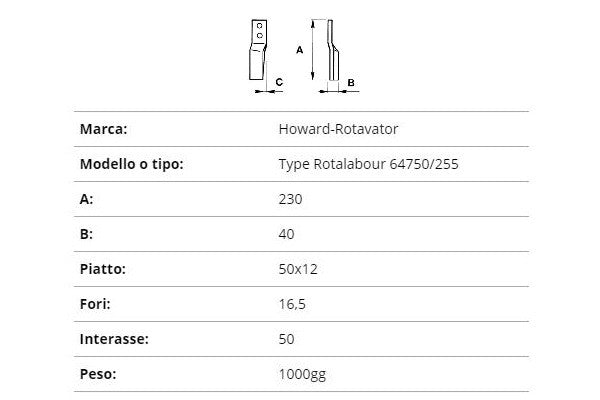 Zappetta howard type rotalabour 64750/255