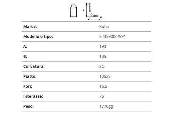 Zappetta kuhn 52359000/591