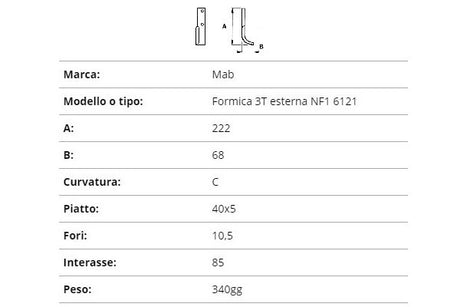 Zappetta mab formica 3t esterna nf1 6121