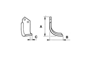 Zappetta Kverneland b-908/909 0500077/78 (curva)