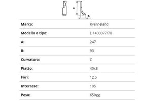 Zappetta Kverneland l 1400077/78 (curva)