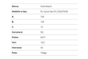 Zappetta Kverneland pl nuovo tipo pl1302079/80 (squadrata)