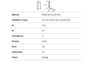 Zappetta nibbi g 519 ultimo tipo 430255/56