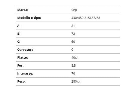 Zappetta sep 430/450 215667/68