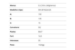 Zappetta sicma sm 4818224/25 (squadrata)