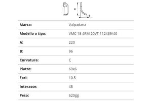 Zappetta valpadana vmc18 4rm 20vt 112439/40