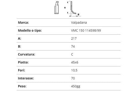 Zappetta valpadana vmc 150 114598/99