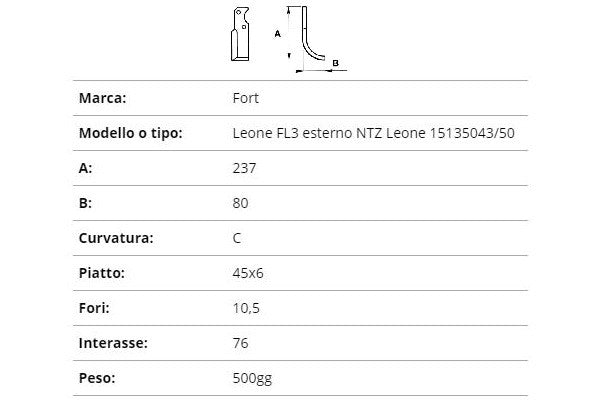 Zappetta fort leone fl3 esterno, ntz leone 15135043/50