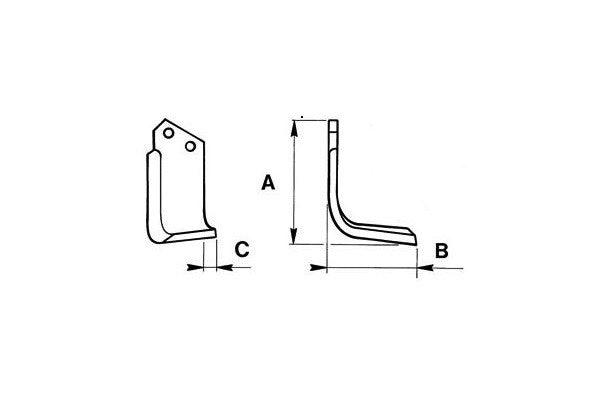 Zappetta tortella T3-T4 2985204/206 (curva)