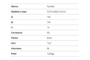 Zappetta tortella T3-T4 2985214/216 (squadrata)