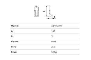 Coltello agrimaster 60x8