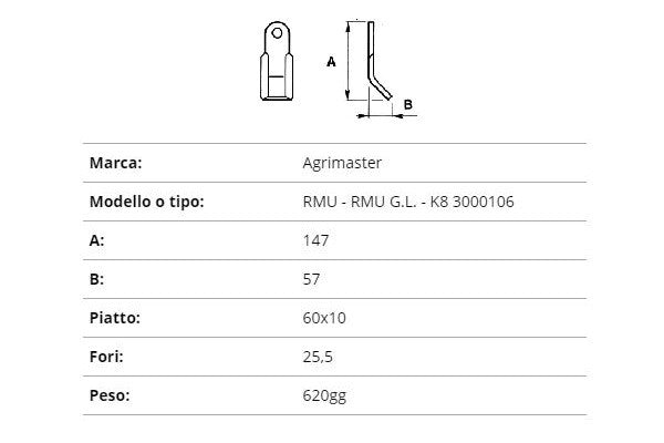 Coltello agrimaster rmu 3000106